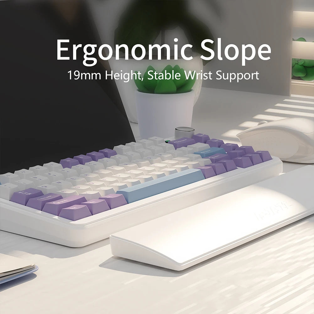 Gaming Keyboard Wrist Rest Pad Ergonometric Memory Foam Anti-Slip Rubber Stable Base Palm Rest 81 Keys Keyboard Hand Support