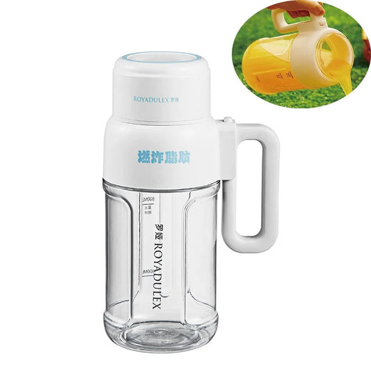 1000ml Electric Juicer Multifunctional Wireless Juicer Cup Blender Portable Drinking Cup Milkshake Blender Juicer Home 1500mAh