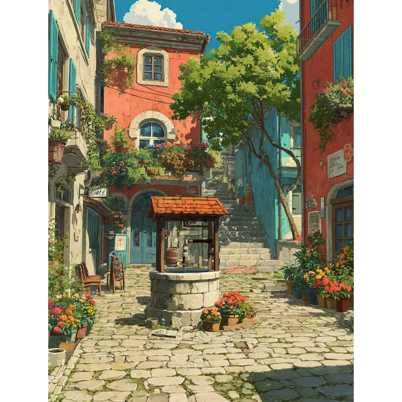 Painting by numbers Landscape Handpainted Art 40x50cm DIY Paint by numbers Adults crafts Number painting Home decor