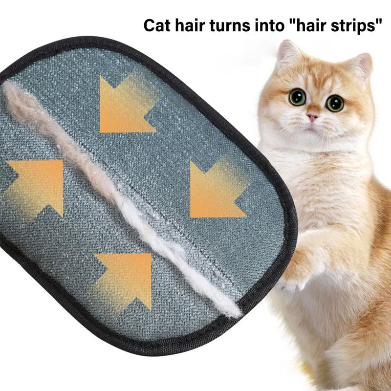 Pet Hair Removal Tool Reusable Static Removal Gloves, Double-Sided Grooming Gloves for Pets Removes Pet Fur Hair for Carpets