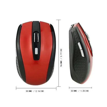 2.4G Wireless Mouse 2.4Ghz Gaming Mouse Ergonomic Design Wireless Mouse Slim Mini Noiseless Mice DPI1600 For Macbook PC Laptops