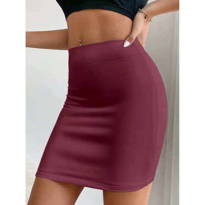 Women's Skirts Everyday Commuter Solid Colour Halter Skirts Trendy Wear Essentials For Office Daily Commuter Wear