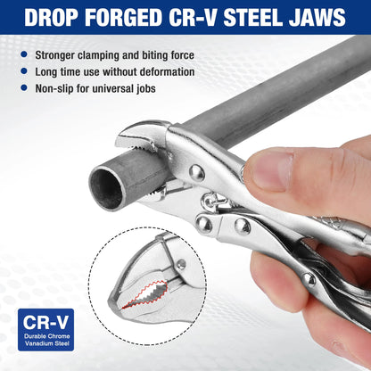 Powerful Pliers, Multifunctional Pressure Pliers, Heavy-duty Tools, Industrial Grade Fixed Circular Mouth Force Wrench, C- type