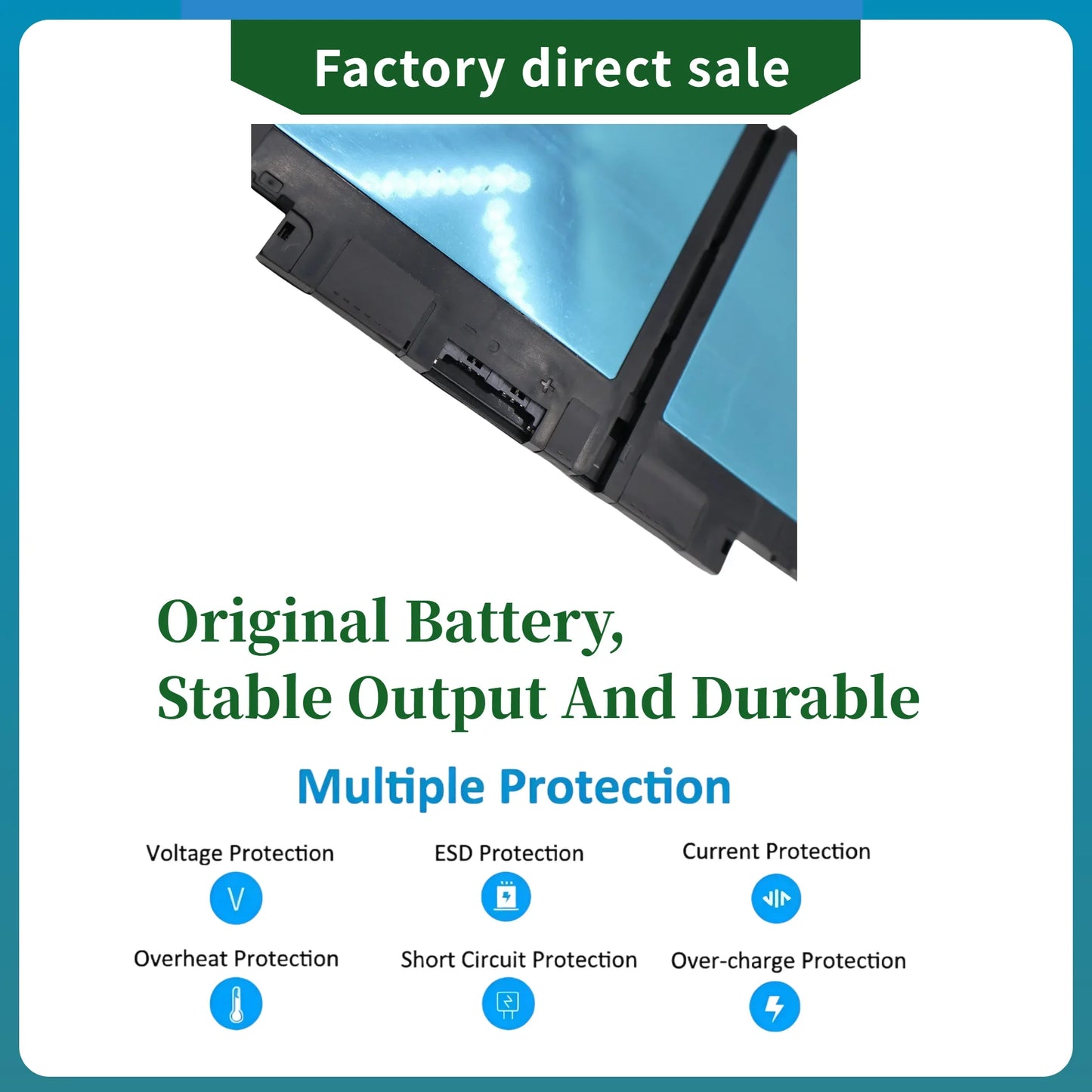 Factory Direct! MXV9V 60Wh Laptop Battery 5VC2M 05VC2M 829MX 0829MX for Dell Latitude E7400 E7300 5300 5310 7300 7400