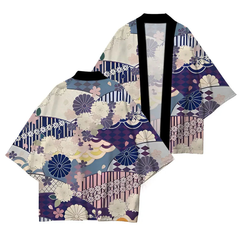 Casual Japanese Kimono Japanese Traditional Clothing Simple Printing Process Loose Comfortable High Quality Cardigan Half Sleeve