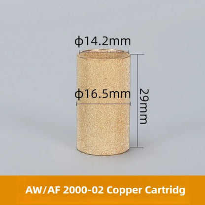 HEBAI AFR BF BFR GFR AW AF 2000 3000 4000 5000 Pneumatic Air Filter Element Copper Cartridge Fiber Filter Element Air Treatment