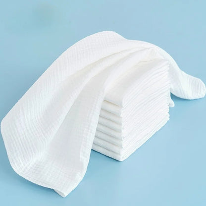 5-10PCS Baby Gauze Diapers 100% Cotton Baby Nappy for Newborn Changing 43x45cm Washable Reusable Double Layer Soft Baby Towels