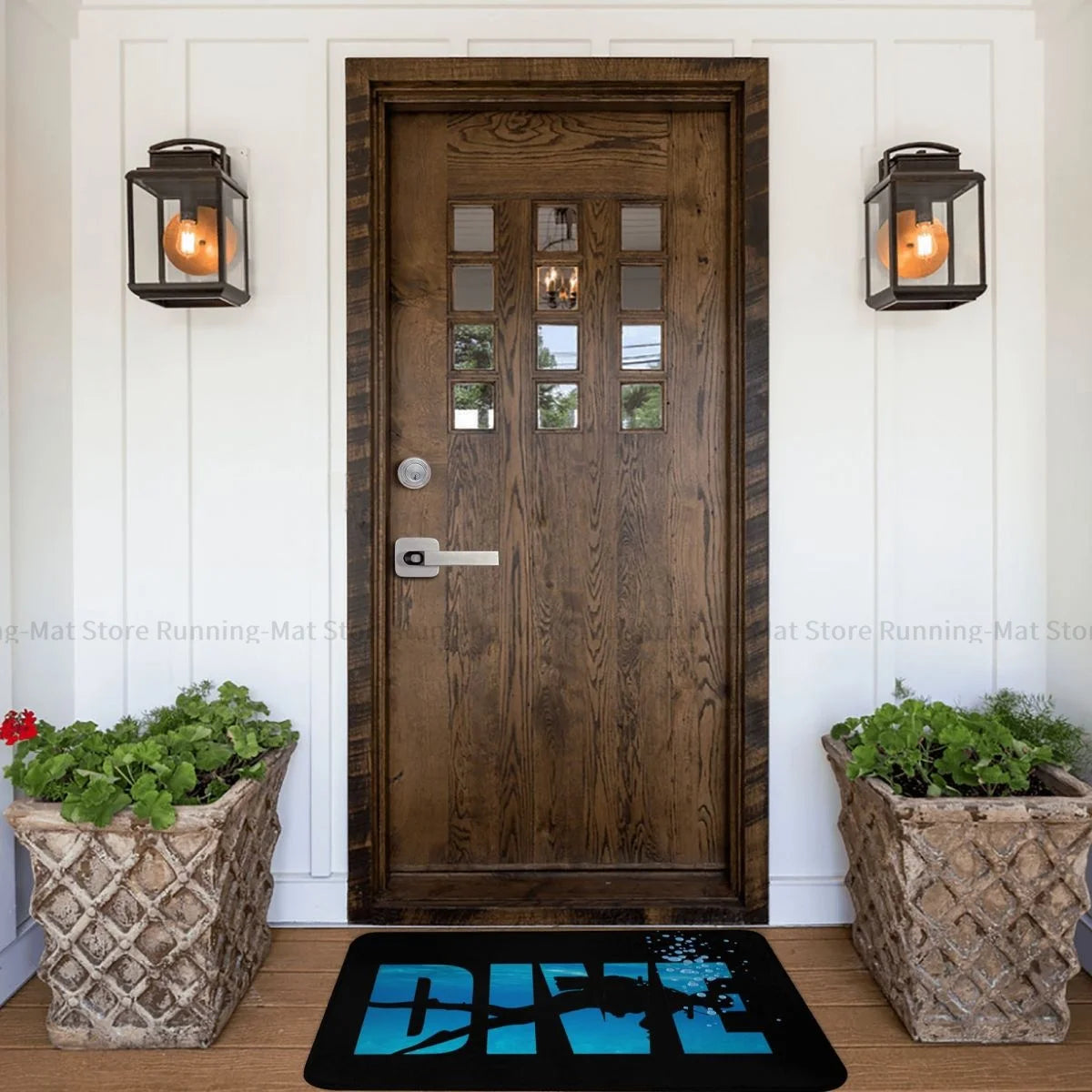 Dive Scuba Diving Non-slip Doormat Sea Bath Kitchen Mat Prayer Carpet Indoor Modern Decor