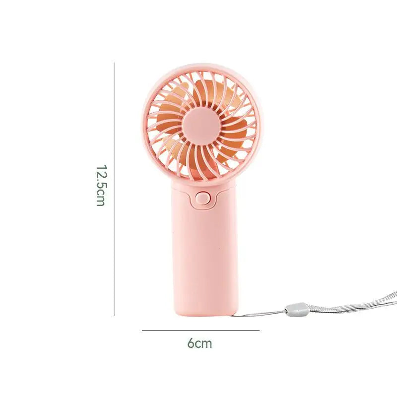 Portable Fan Creative Small Fan Pocket Hand-held Fan Lightweight Adjustable Cute Handheld Outdoor Fan Air Cooler Students Gift