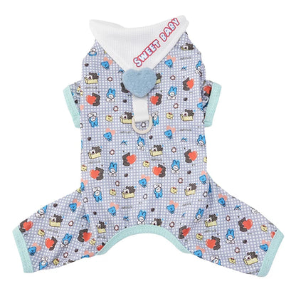 Pet Clothing Cartoon Animals Hearts Small Dogs Four Legged Clothes 2026 Spring Summer Thin Dog Home Clothes