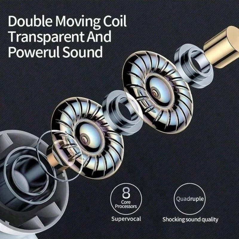 Wireless Earphones Dual Ear In Ear headphones Ultra Long Standby Running Bass Sports Earburds Music Headset With Mic
