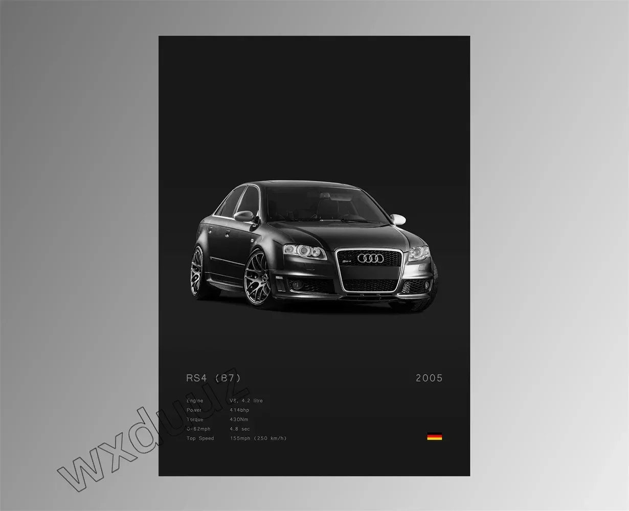 Modern Design Home Decoration Classic Popular Car Brand Motorsport Supercar Canvas Painting Wall Art Aesthetic Room Decor Poster