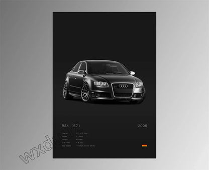 Modern Design Home Decoration Classic Popular Car Brand Motorsport Supercar Canvas Painting Wall Art Aesthetic Room Decor Poster