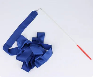 2/4/6m Colorful Gym Ribbons Baton Dance Ribbon Rhythmic Artistic Gymnastics Tape Streamer Twirling Rod Rainbow Stick Training