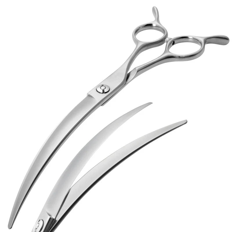 Dog Grooming Scissors Professional 7.5" Big Curved Scissors Pet Scissors for Groomer Dog Beauty Shears ножницы tijeras tesoura