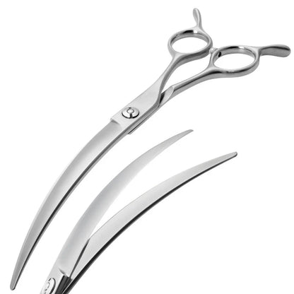 Dog Grooming Scissors Professional 7.5" Big Curved Scissors Pet Scissors for Groomer Dog Beauty Shears ножницы tijeras tesoura