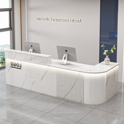 Professional Office Bar Counter Simple Luxury Beauty Design Reception Desk Modern Salon Bancone Bar Lusso Commercial Furniture