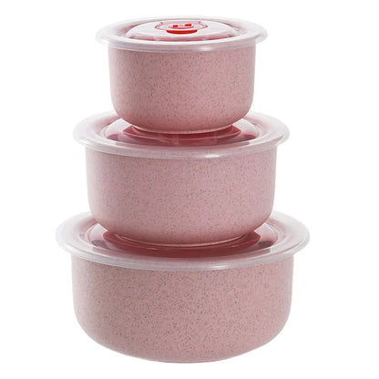3 food storage containers, lunch box with lid, microwave storage containers for cooking, meal preparation, daily use.