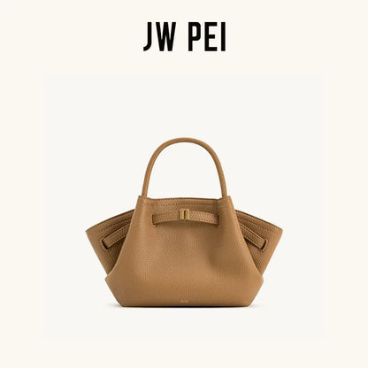 JW PEI Dumpling Bun New Small Women's Shoulder Crossbody Bag High Quality Handheld Small Bag Women'sMedium Faux Suede Tote Bag