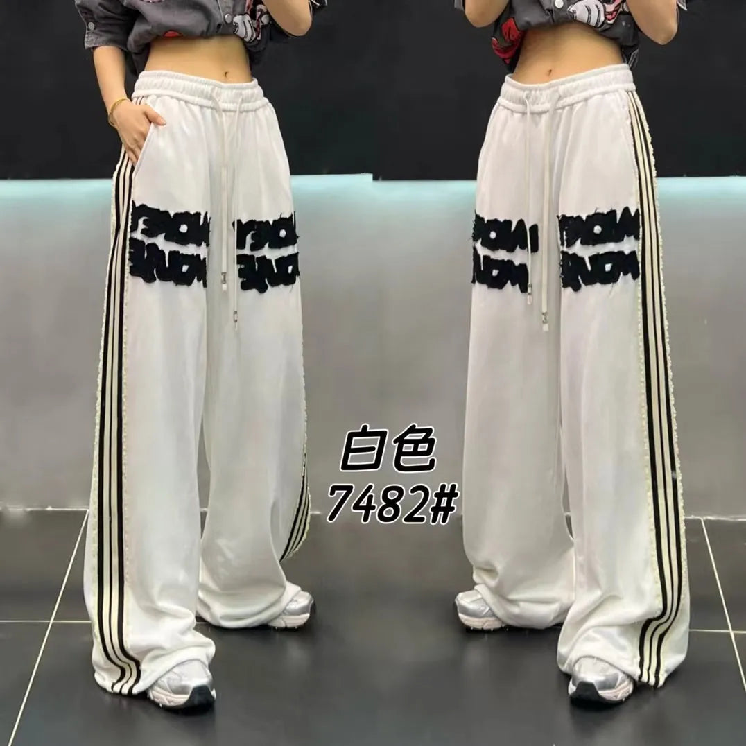 Original Design Sense Long Slacks 2025 Autumn New Fashionable Loose Casual Pants Ladies With Draped Straight Wide-Leg Trousers