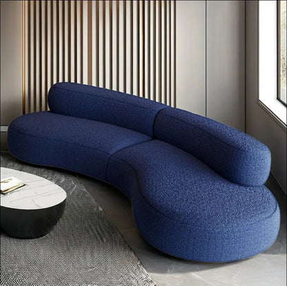 Modern Sofa Living Room Modular Section Corner Fabric Velvet Cloud Convertible 3 Seat Sofa
