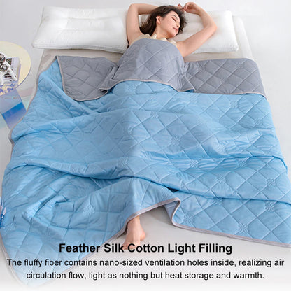 Summer Cooling Comforter Grade A Air Condition Comforter Soft Breathable Cool Comforter for Hot Sleepers and Night Sweats