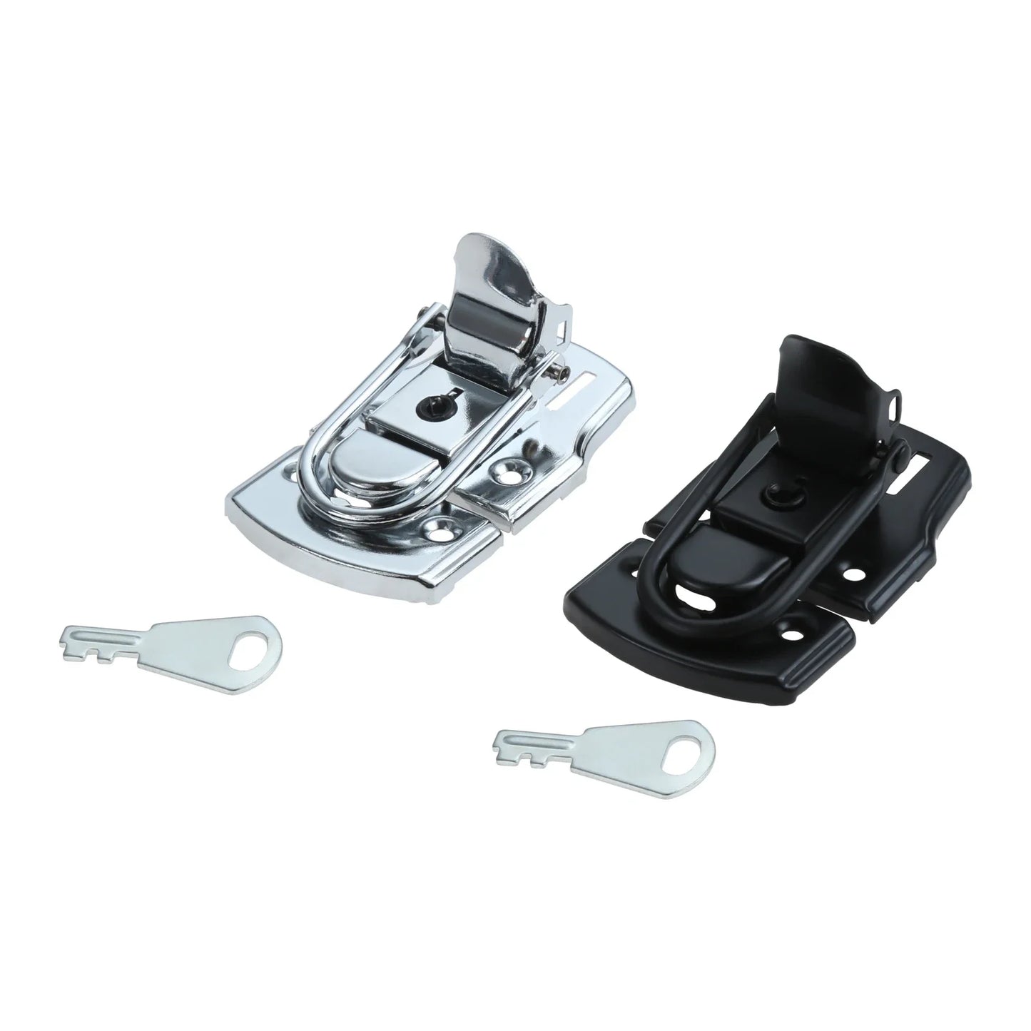 1pc Suitcase Lock Hasp with Key 76*45mm Tool Cabinet Fitting Lock Bag Spring Belt Hasp Buckle Hardware Package Accessories