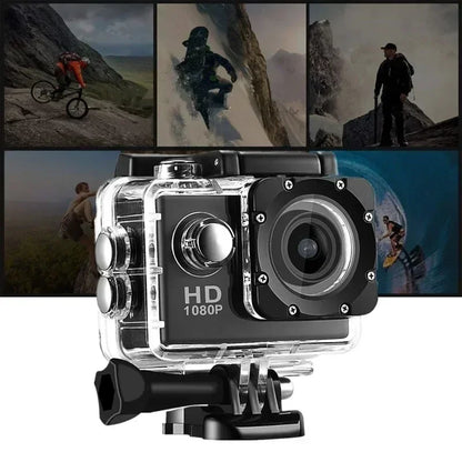 Action Camera Ultra Full HD 1080P 2.0-inch Screen Camcorder Underwater Waterproof Video Recording Sport Extreme Go Pro Cam