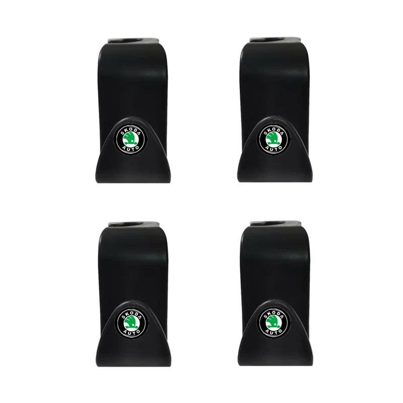 2Pcs Auto Seat Hook Storage Hanger Car Accessories For Skoda Octavia 2 3 A5 KAMIQ KODIAQ SUPERB RAPID FABIA YETI 2020 2021 2024