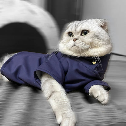 Pet Clothes Anime Jujutsu Kaisen Fushiguro Megumi Cosplay Costume Cat Suit Jumpsuit Dog Cosplay Outfits Party Suit Custom Made