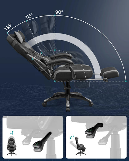 SONGMICS Home Office Height Adjustable Home Office Gaming chair Office Chair