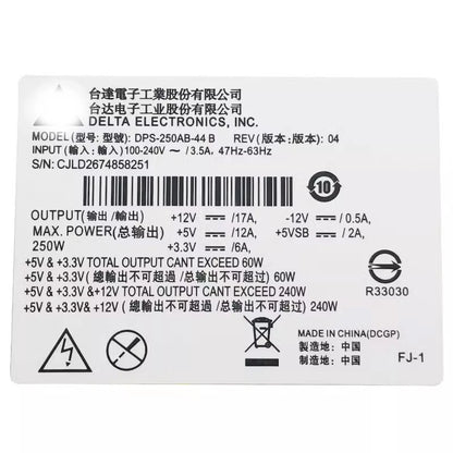 New DPS-250AB-44 B DPS-250AB-44B 250W PSU For Delta 1U Flex Server NAS Host Power Supply Adapter 24Pin 8Pin 12Pin High Quality
