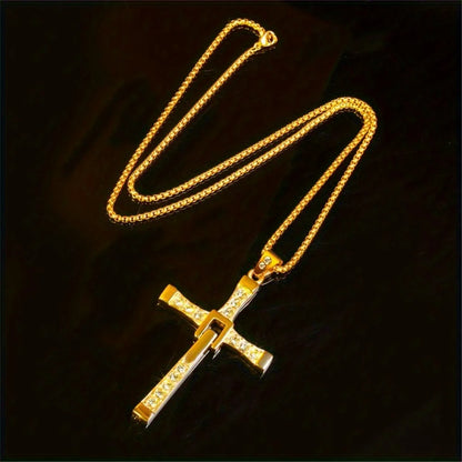 Luxurious European and American Personalized Men's Pendant Necklace New Fashion Punk Hip-hop Men's Necklace Jewelry Wholesale