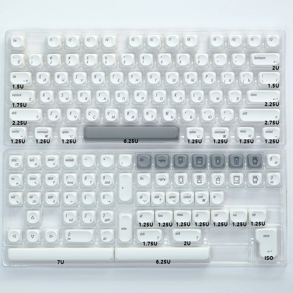 KBDiy 143 Keys/Set Russian Japanese Korean Matcha Keycap Green KOA PBT Keycaps for Mechanical Keyboard Caps for GMK67 GMK64 61