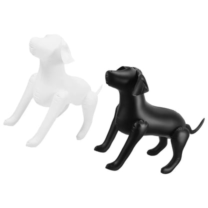 2Pcs Pet Clothing Display Dog Mannequins PVC Standing Dog Apparel Display for Shops Mannequins Standing Models