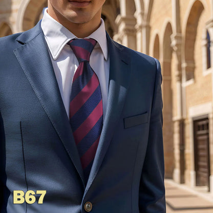 Purple Solid Red Mens Neckties Pink Fashion Ties for Male Party Dropshipping Wedding Gift