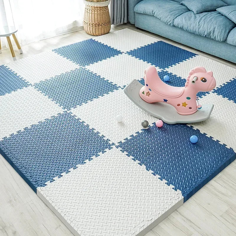 New 30*30cm Thicken Sports Gym Mat Protection EVA Leaf Grain Floor Mats Yoga Fitness Non-Slip Splicing Rugs Shock Room Play Mats