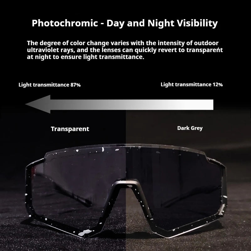 Cycling Sunglasses for Men and Women Protective Sports Glasses for Road/mountain Biking, Night Cycling and Outdoor Activities