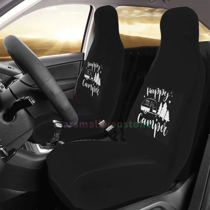 Camper Car Seat Cover 2PCS Front Car Seat Cover Seat Anti Fouling Protective Cover Cute Car Accessories