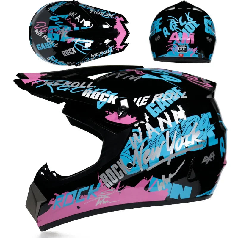 Motorcycle Helmet Children Off-road Helmet For Kids child MotoBike Downhill AM DH Cross safety Helmet Capacete Motocross Casco