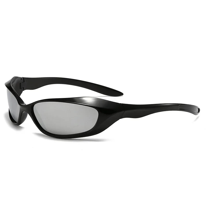 New cross-border riding sunglasses, internet-famous couple style, punk hip-hop sports glasses, European and American futuristic