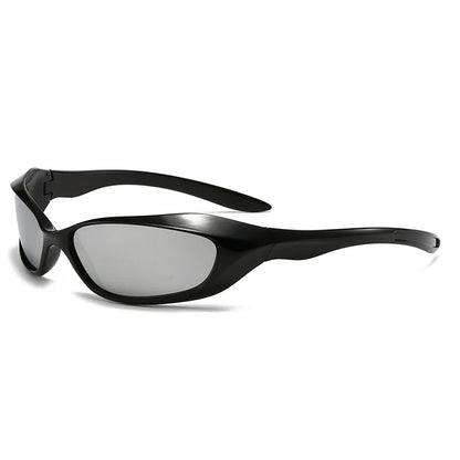 New cross-border riding sunglasses, internet-famous couple style, punk hip-hop sports glasses, European and American futuristic