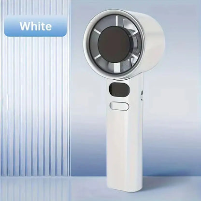 Portable Turbo Handheld Fan, High Speed USB Rechargeable Mini Bladeless Personal Fan for Travel