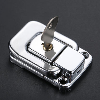 1set Suitcase Toggle Catch Hasp with Keys Safety Metal Square Locker 48*31mm Spring Latch Briefcase Luggage Air Flight Case