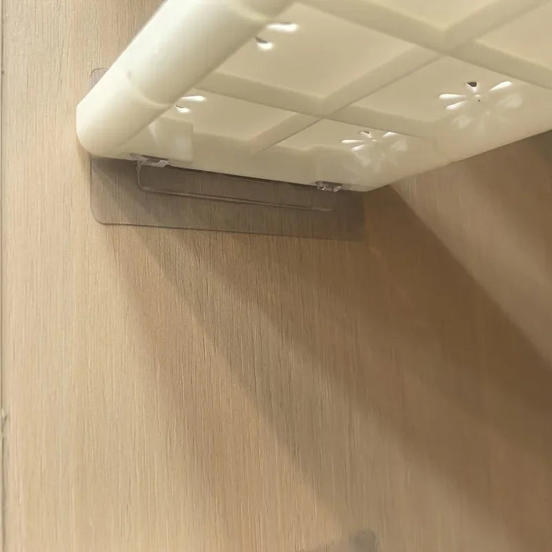 Multi Functional Non Perforated Storage Partition Suitable for Space Saving Storage Shelves in Cabinets, Kitchens, and Bathrooms