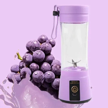 USB Charging Electric Juicer Cup 6 Leaf Blade Mini Portable Blender Fruit Juice Extractor For Home Travel