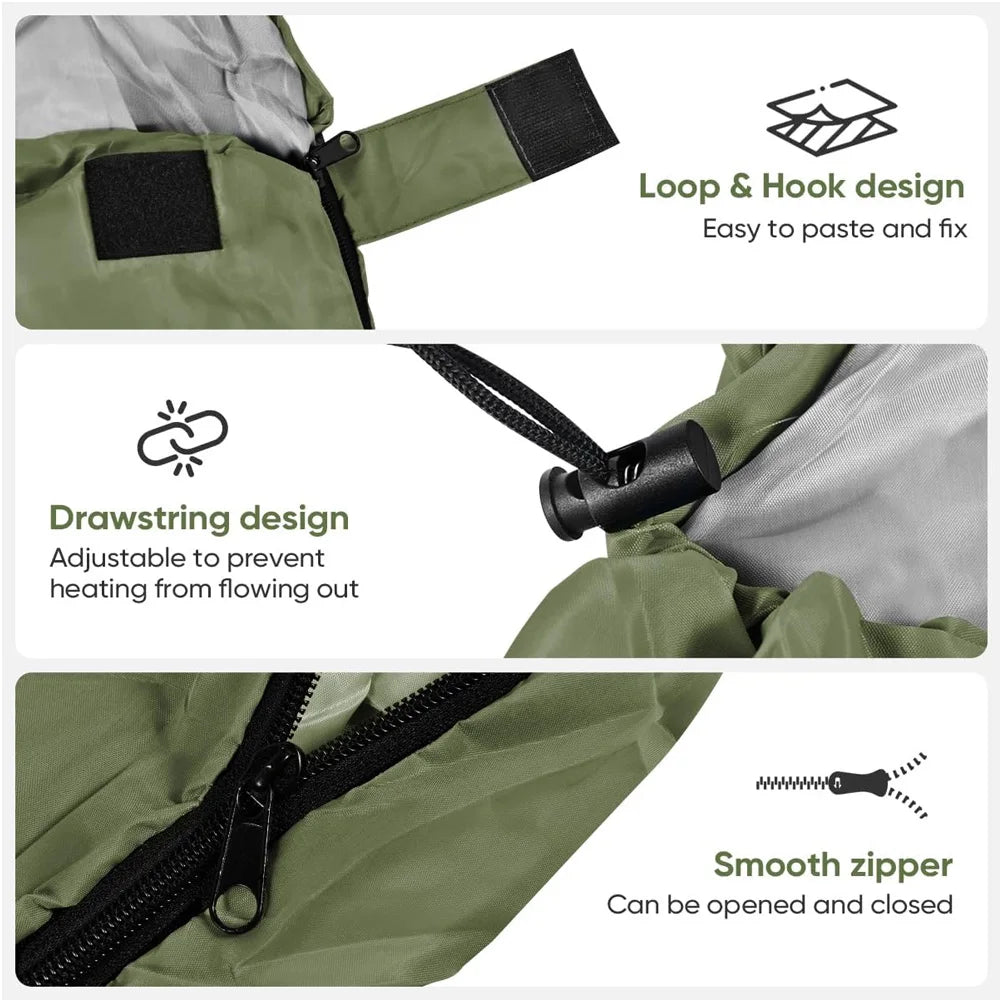Camping Sleeping Bag Ultralight Waterproof 4 Season Warm Envelope Backpacking Sleeping Bags for Outdoor Traveling Hiking