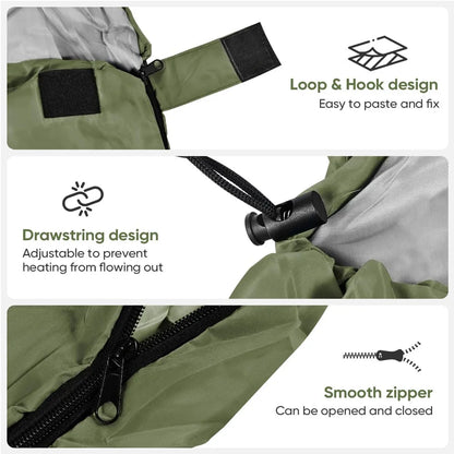 Camping Sleeping Bag Ultralight Waterproof 4 Season Warm Envelope Backpacking Sleeping Bags for Outdoor Traveling Hiking