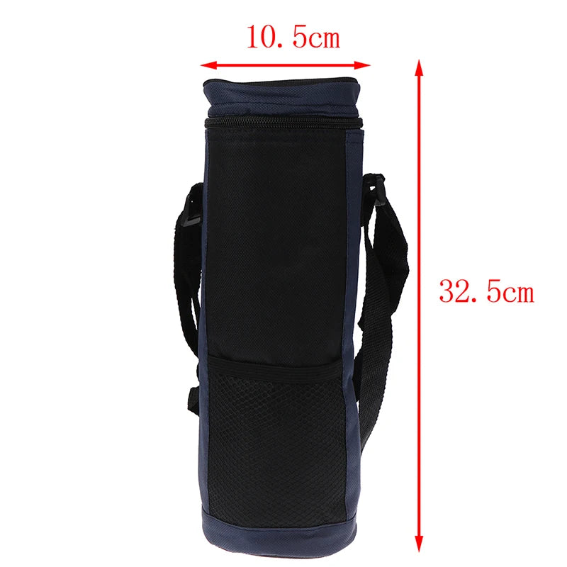 1x Water Bottle Cooler Tote Bag Universal Water Bottle Pouch High Capacity Insulated Cooler Bag Outdoor Traveling Camping Hiking