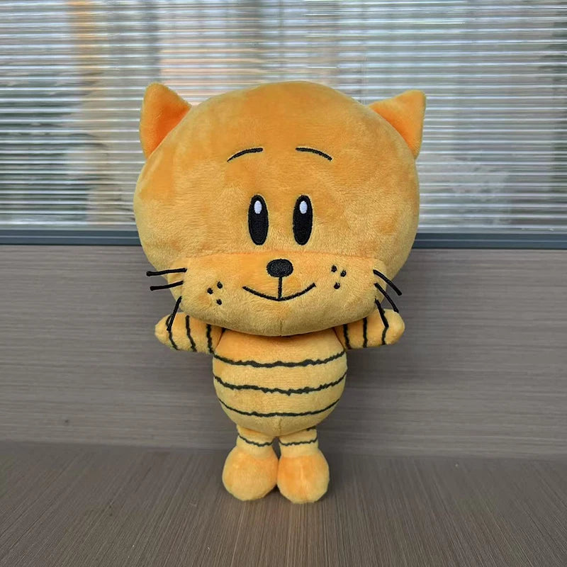Cute Dog Man Plush Toys Yellow Lil Petey Cat Plush Soft Stuffed Cartoon   Animals Toys Gifts For Children Kids Xmas Birthday
